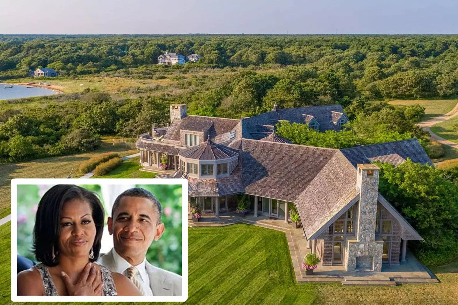 The Obamas just dropped $12M on a 29-acre estate on Martha's Vineyard in Massachusetts. Take a tour inside this massive castle!